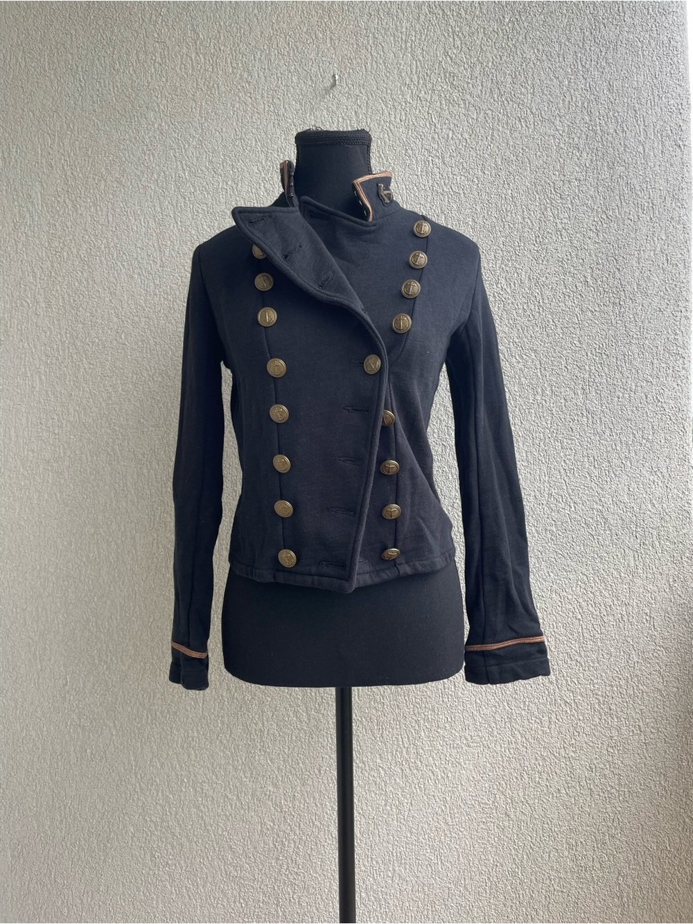 100% cotton Military-Style Vintage Double-Breasted Women's Blazer